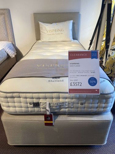 Vispring Shetland Divan - Clearance Long Single 90x200cm 